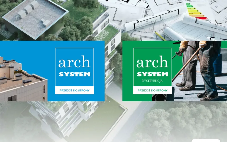 Strona internetowa ArchSystem, realizacja Weblix