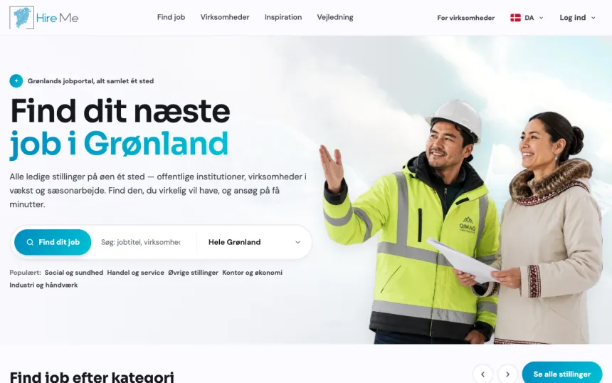 Strona internetowa HireMe, realizacja Weblix