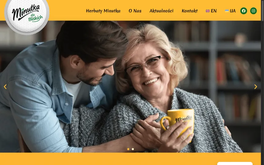 Strona internetowa Minutka, realizacja Weblix