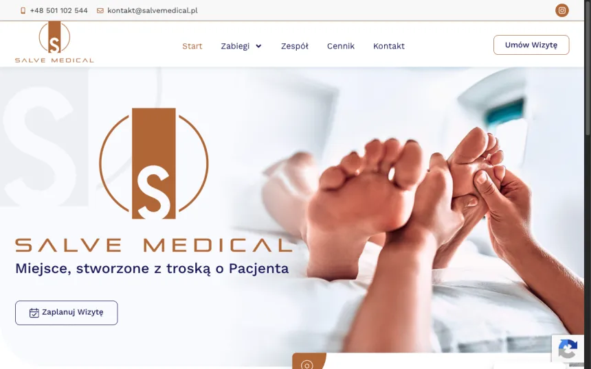 Strona internetowa Salve Medical — realizacja Weblix